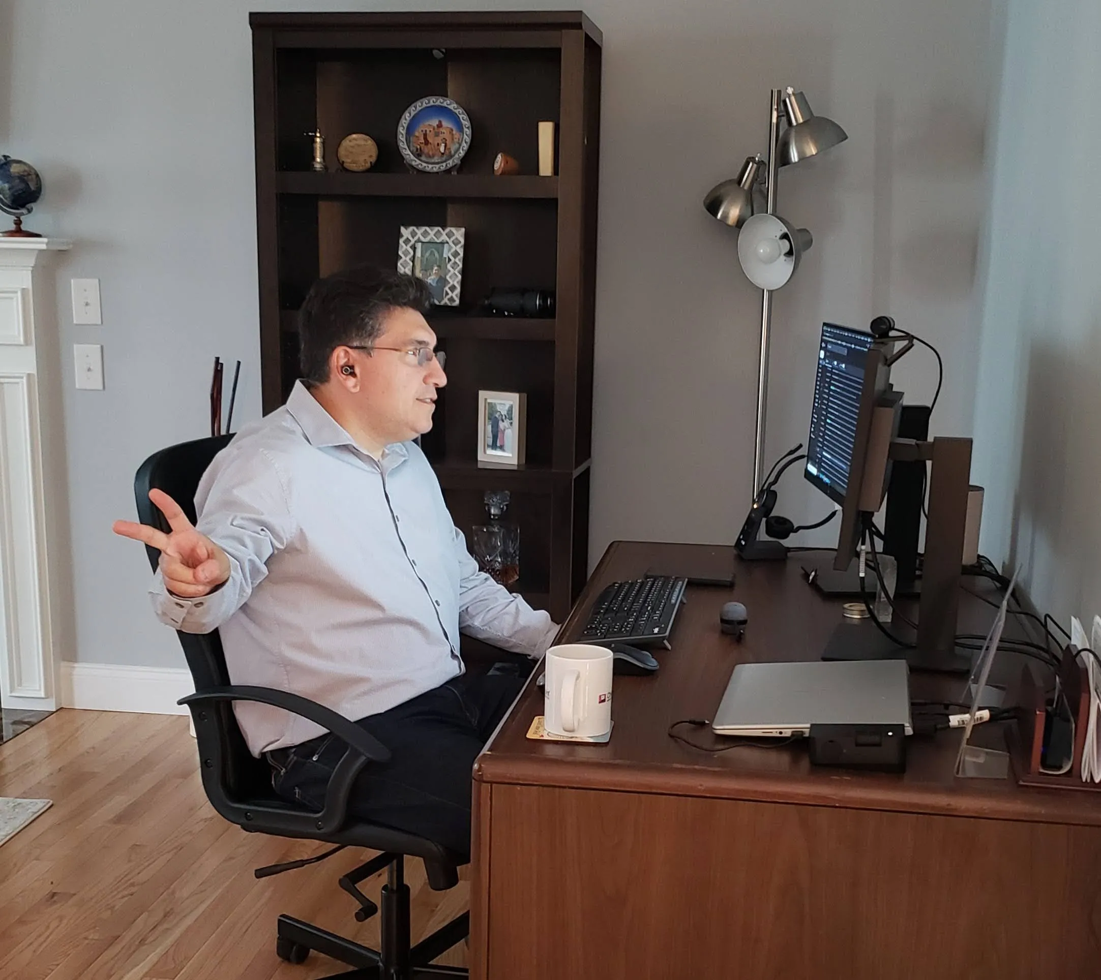 Pablo working on his game