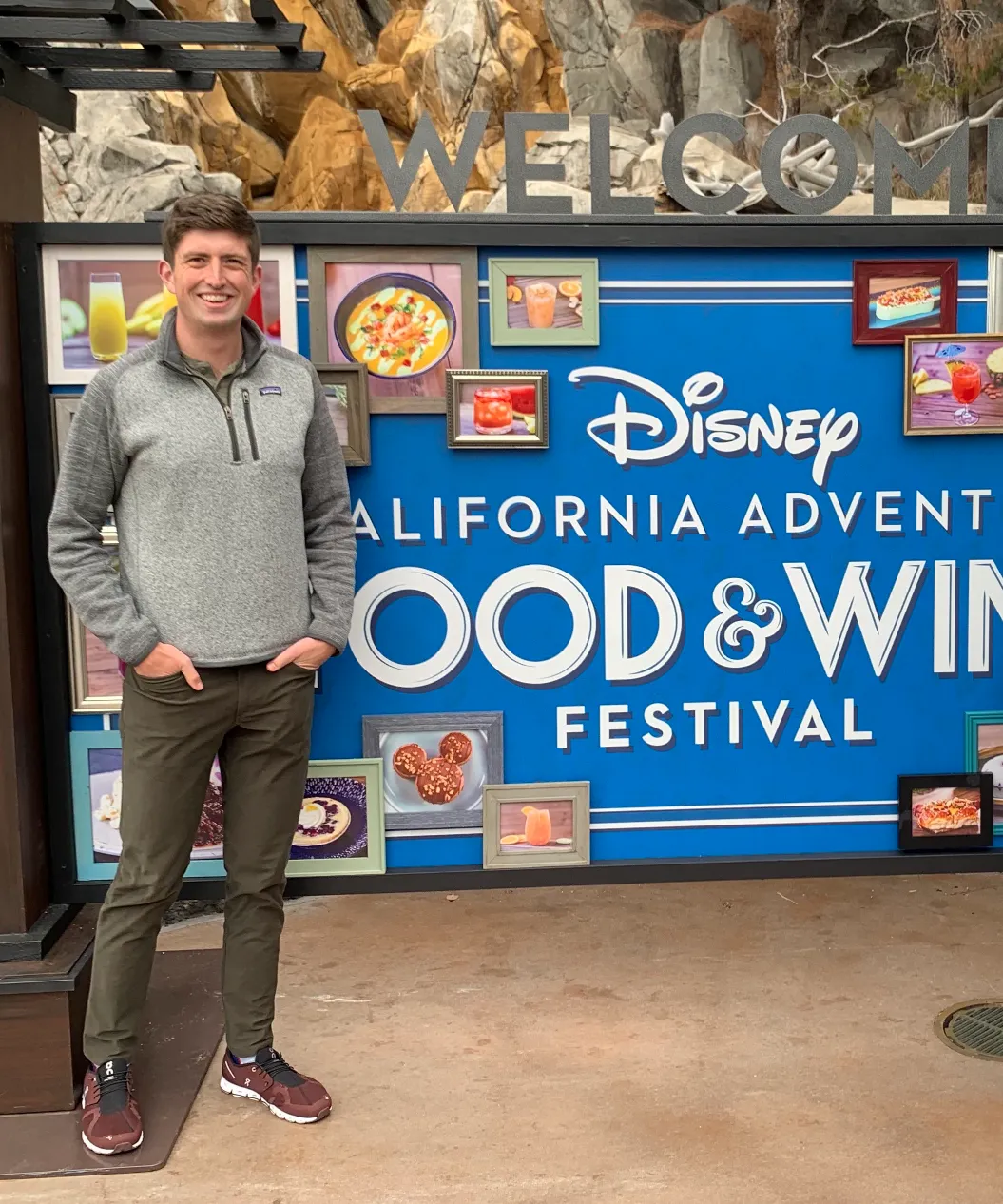 Gavin at the Disney Food and Wine Festival.